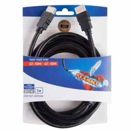 Шнур HDMI-HDMI, 3м, Gold с ферритами, REXANT 06-3102