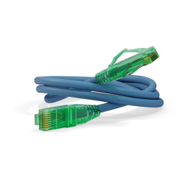 Патч-корд UTP 4 пары, Кат.6а, 2хRJ45, 3м, синий, LSZH, Hyperline PC-LPM-UTP-RJ45-RJ45-C6a-3M-LSZH-BL