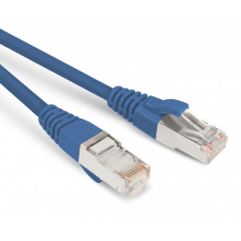 Патч-корд SF/UTP 4 пары, Кат.6, 2хRJ45, 0,5м, синий, LSZH, Hyperline PC-LPM-SFTP-RJ45-RJ45-C6-0.5M-LSZH-BL