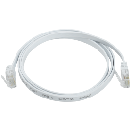 Патч-корд UTP 4 пары, Кат.6, 2хRJ45, 3м, белый, плоский, PVC, ITK PC08-C06U-3M-FL