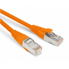 Патч-корд SF/UTP 4 пары, Кат.5е, 2хRJ45, 6м, оранжевый, LSZH, Hyperline PC-LPM-SFTP-RJ45-RJ45-C5e-6M-LSZH-OR