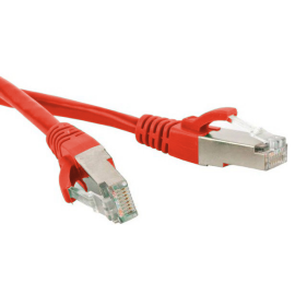 Патч-корд SF/UTP 4 пары, Кат.5е, 2хRJ45, 15м, красный, LSZH, Hyperline PC-LPM-SFTP-RJ45-RJ45-C5e-15M-LSZH-RD