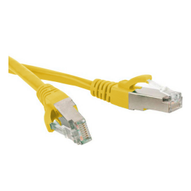 Патч-корд SF/UTP 4 пары, Кат.5е, 2хRJ45, 15м, желтый, LSZH, Hyperline PC-LPM-SFTP-RJ45-RJ45-C5e-15M-LSZH-YL