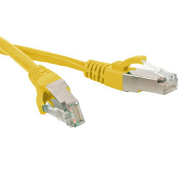 Патч-корд SF/UTP 4 пары, Кат.6, 2хRJ45, 20м, желтый, LSZH, Hyperline PC-LPM-SFTP-RJ45-RJ45-C6-20M-LSZH-YL