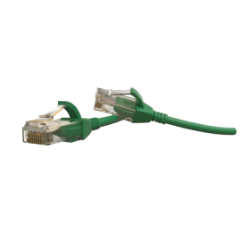 Патч-корд UTP 4 пары, Кат.6, 2хRJ45, 2м, зеленый, LSZH, Hyperline PC-LPT-UTP-RJ45-RJ45-C6-2M-LSZH-GN