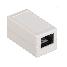 Адаптер проходной, кат.6, UTP, тип RJ45-RJ45, белый, ITK CS70-1C06U