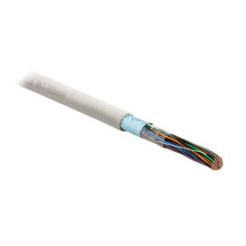 Кабель FTP 25 пар, Кат.3, внутр., 0,51мм, PVC, серый, Hyperline FUTP25-C3-S24-IN-PVC-GY