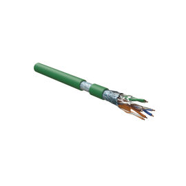Кабель FTP 4 пары, Кат.5е, внутр., 0,51мм, LSZH, зеленый, 305м, Hyperline FUTP4-C5E-S24-IN-LSZH-GN-305