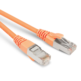 Патч-корд FTP 4 пары, Кат.5e, 2хRJ45, 1м, оранжевый, LSZH, Hyperline PC-LPM-STP-RJ45-RJ45-C5e-1M-LSZH-OR