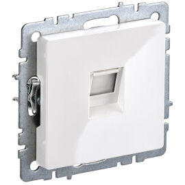 Розетка комп. настенная 2хRJ45, Кат.5е, белый, IEK BR-K10-1-K01
