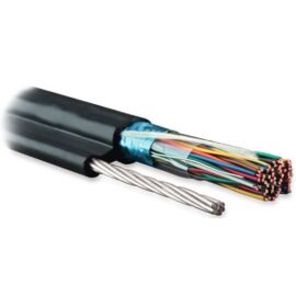 Кабель FTP 25 пар, Кат.3, внеш, с троссом, 0,51мм, PE, черный, 500м, Hyperline FUTP25-C3-S24-SW-OUT-PE-BK