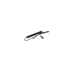 Блок розеток 19", 1U, 8 гнезд (Schuko), 16А, черный, кабель 2,5м, Hyperline SHE19-8SH-2.5PVB
