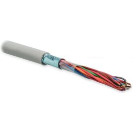 Кабель FTP 10 пар, Кат.3, внутр., 0,51мм, LSZH, серый, 500м, Hyperline FUTP10-C3-S24-IN-LSZH-GY