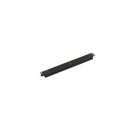 Блок розеток 19", 10 гнезд, вход C13, 32А, черный, без кабеля, Hyperline SHE19-10IEC-I-CB