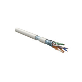 Кабель FTP 4 пары, Кат.5e, внутр., 0,51мм, LSZH, белый, 305м, Hyperline FUTP4-C5E-S24-IN-LSZH-WH-305