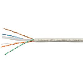 Кабель UTP 4 пары, Кат.6, внутр., 0,57мм, PVC, серый, 305м, Cabeus UTP-4P-Cat.6-SOLID-LSLTx-GY