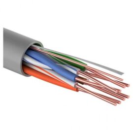Кабель UTP 4 пары, Кат.5e, внутр., 0,50мм, PVC, серый, 100м, REXANT 01-0043-100