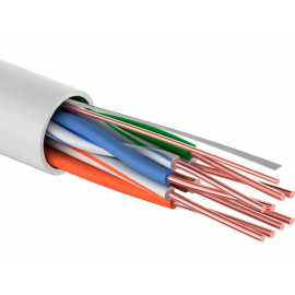 Кабель UTP 4 пары, Кат.5e, внутр., 0,50мм, CCA, PVC, серый, 305м, PROconnect 01-0043-3
