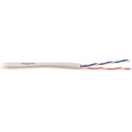 Кабель UTP 2 пары, Кат.5, внутр., 0,60мм, PVC, серый, 500м, Hyperline UUTP2-C5-P24-IN-PVC-GY-500