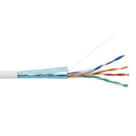 Кабель SF/UTP 4 пары, Кат.5e, внутр., 0,51мм, PVC, белый, 305м, HL FUTP4-C5E-S24-IN-PVC-WH-305