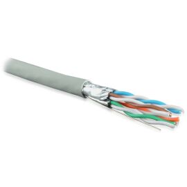 Кабель FTP 4 пары, Кат.6, внутр., 0,55мм, LSZH, серый, 500м, Hyperline UFTP4-C6-S23-IN-LSZH-GY-500