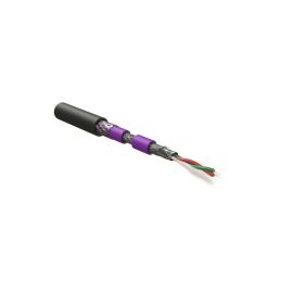 Кабель SF/UTP 1 пара, внутр., 0,65мм, PVC, черный, 500м, Hyperline PFDP-SF-1x2x22/1-ARM/W-PVC/PVC-BK