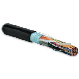 Кабель FTP 50 пар, Кат.3, внеш., 0,51мм, PE, черный, 500м, Hyperline FUTP50-C3-S24-OUT-PE-BK