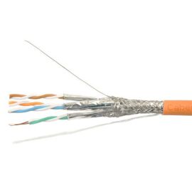 Кабель SF/UTP 4 пары, Кат.5e, внутр., 0,51мм, LSZH, оранж., 305м, HL SFUTP4-C5E-S24-IN-LSZH-OR-305