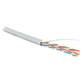 Кабель UTP 4 пары, Кат.5e, внутр., 0,51мм, LSZH, серый, 305м, Hyperline UUTP4-C5E-S24-IN-LSZH-GY-305