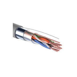 Кабель FTP 4 пары, Кат.5e, внутр., 0,48мм, PVC, серый, 305м, PROconnect 01-0152