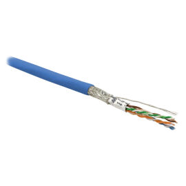 Кабель SF/UTP 4 пары, Кат.6, внутр., 0,48мм, LSZH, синий, 500м, Hyperline SFUTP4-C6-P26-IN-LSZH-BL-500