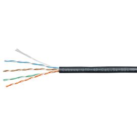 Кабель UTP 4 пары, Кат.5e, внеш., 0,50мм, LSZH, черный, 305м, Cabeus UTP-4P-Cat.5e-SOLID-OUT-LSZH-UV