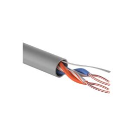 Кабель UTP 2 пары, Кат.5e, внутр., 0,50мм, CCA, PVC, серый, 305м, PROconnect 01-0022-3
