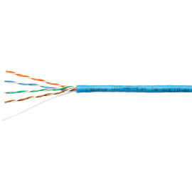 Кабель UTP 4 пары, Кат.5е, внутр., 0,50мм, PVC, синий, 100м, Cabeus UTP-4P-Cat.5e-SOLID-BL-100