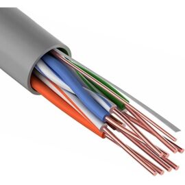 Кабель UTP 4 пары, Кат.5e, внутр., 0,50мм, PVC, серый, 50м, REXANT 01-0043-50