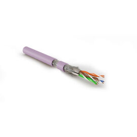 Кабель S/FTP 4 пары, Кат.7, внутр., 0,48мм, LSZH, розовый, 500м, HL SFTP4-C7-P26-IN-LSZH-PK-500