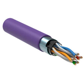 Кабель FTP 4 пары, Кат.6, внутр., 0,57мм, LSZH, фиолетовый, 305м, ITK LC1-C604-326