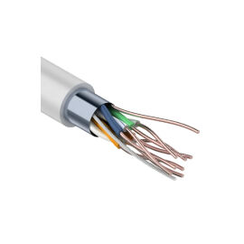 Кабель FTP 4 пары, Кат.5e, внутр., 0,40мм, CCA, PVC, серый, 305м, PROconnect 01-0148-3