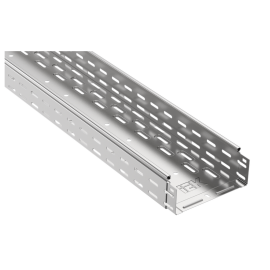 Лоток крашенный перфорированный 80х300х3000мм, RAL 9016, IEK CLPK10-080-300-3