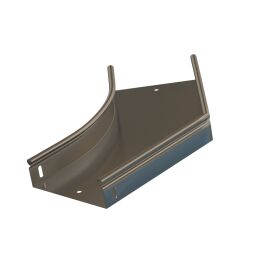 Угол горизонтальный плавный 45° 400х50хR100х0,8мм, Hyperline RST-AHS45-400-50-0,8-R100-SZ