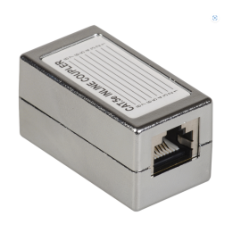 Адаптер проходной, кат.5е, FTP, тип RJ45-RJ45, серый, ITK CS70-1C5EF