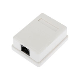 Розетка компьютерная RJ-45, UTP, Кат.6, 1-порт, внешняя, REXANT, 03-0132