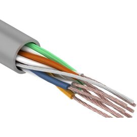 Кабель UTP 4 пары, Кат.5e, внутр., 0,48мм, PVC, серый, 305м, REXANT 01-0044