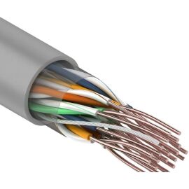 Кабель UTP 10 пар, Кат.5, внутр., 0,48мм, PVC, серый, 305м, REXANT 01-1011