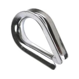 Коуш для стальных канатов, DIN 6899А, цинк, 20
