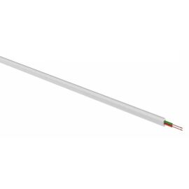 Кабель 2 жилы, 100м, CCA, белый, ШТЛП-2, REXANT 01-5001-3