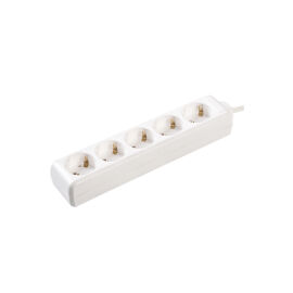 Удлинитель 5 мест, 2Р+PЕ/3м, 3х1мм2, 16А/250В, IEK WYP10-16-05-03-Z-N