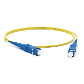 Шнур оптический SC/UPC-SC/UPC, SM, 1м, Simplex, желтый, Hyperline FC-S2-9-SC/UR-SC/UR-H-1M-LSZH-YL