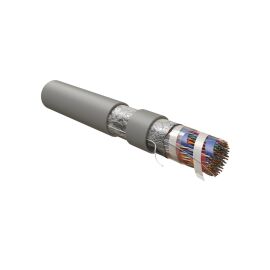 Кабель FTP 100 пар, Кат.3, внутр., 0,51мм, LSZH, серый, 500м, Hyperline FUTP100-C3-S24-IN-LSZH-GY