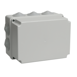 Коробка распаячная для о/п 190х140х120мм IP44 (10 гермоввод.), КМ41245, IEK UKO10-190-140-120-K41-44